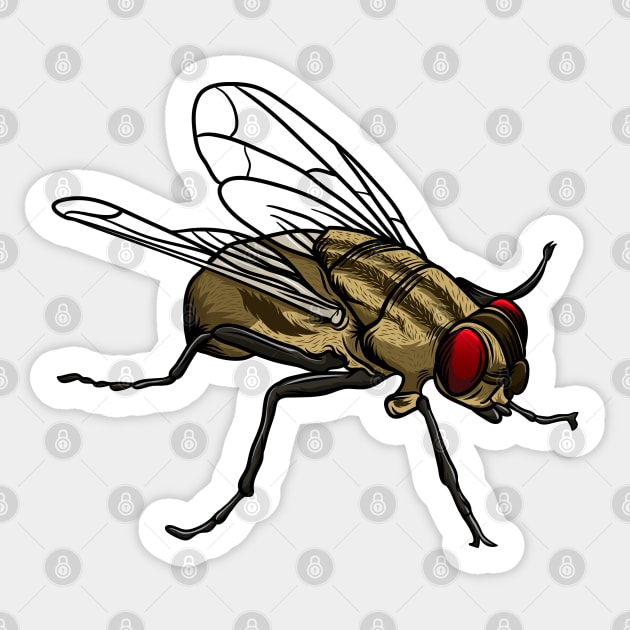 Housefly Sticker by Sticker Steve